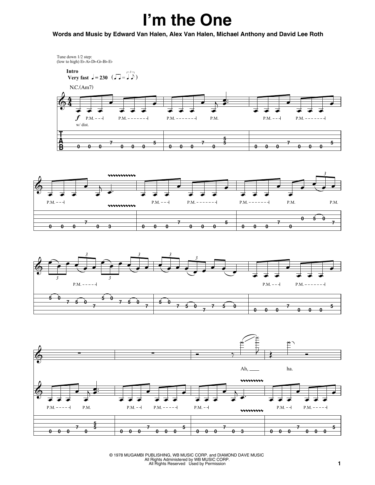 Produktgalerie: Seite 1 von 1 I'm The One, Van Halen, Gitarre
