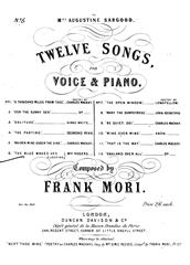 cover: The Blue Waves Are Sleeping, Frank Mori