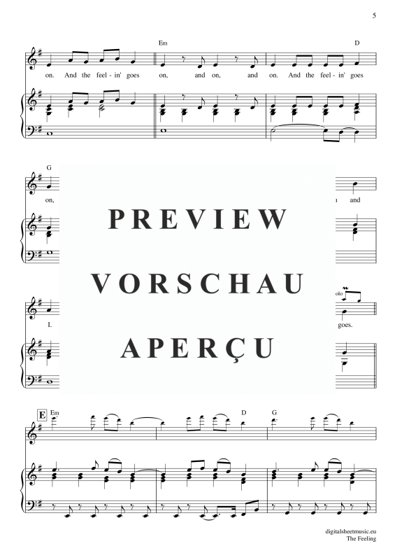 Product gallery: Page 6 of 7 The Feeling, Frequencies, Lost, Piano and Voice
