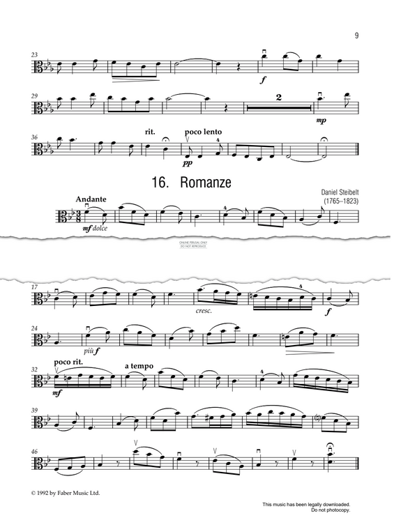 Product gallery: Page 1 of 1 Romanze, Daniel Steibelt