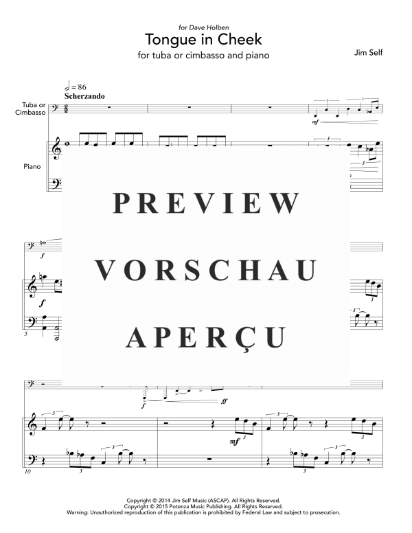 gallery: Tongue in Cheek, , (Tuba und Klavier)