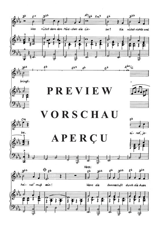 Produktgalerie: Seite 5 von 5 Was nützt denn dem Mädchen die Liebe?, 	, Klavier und Gesang