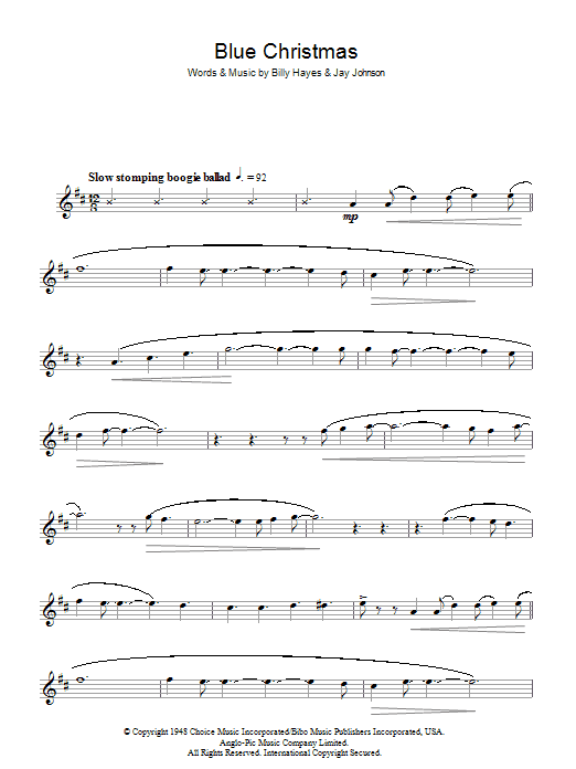 Produktgalerie: Seite 1 von 1 Blue Christmas, Elvis Presley, Melodieinstrument