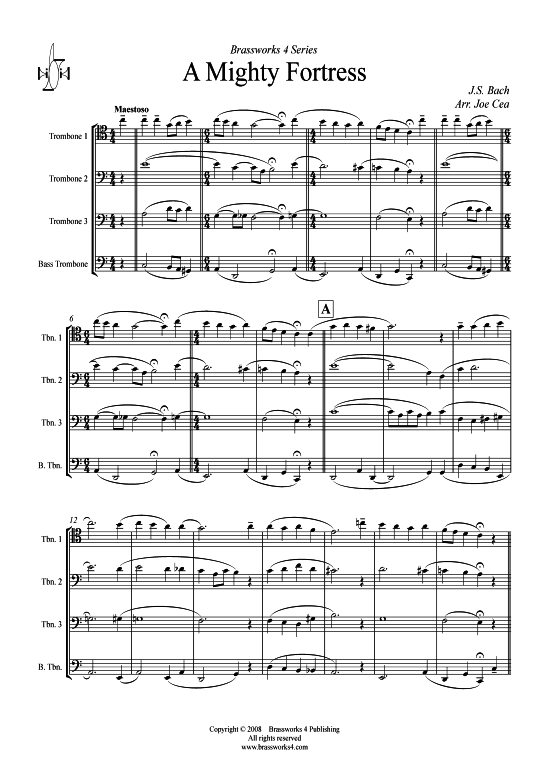 Product picture to: Ein feste Burg ist unser Gott J. S. Bach