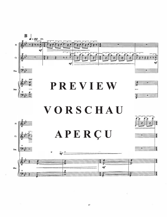 Product gallery: Page 20 of 21 Fantasy Quartet , , (flute, clarinet, bassoon and marimba)