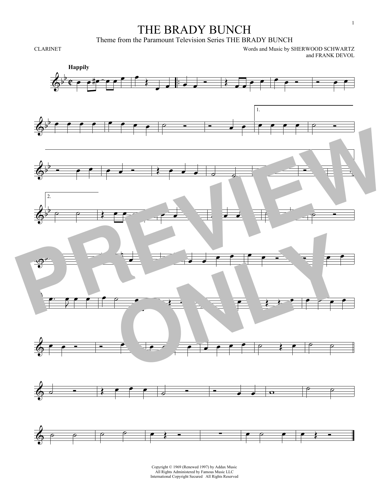 Product gallery: Page 1 of 1 The Brady Bunch, Sherwood Schwartz