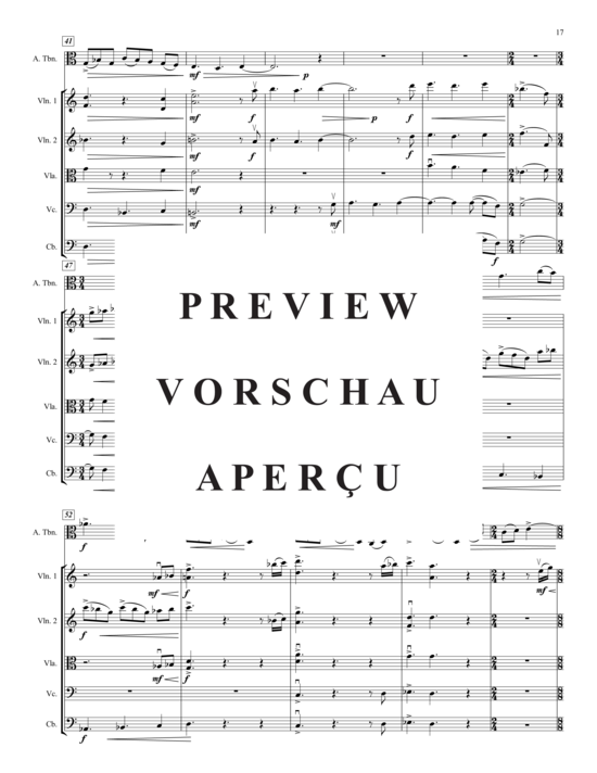 Produktgalerie: Seite 21 von 21 Concertino , , (Altposaune und Streichquintett)