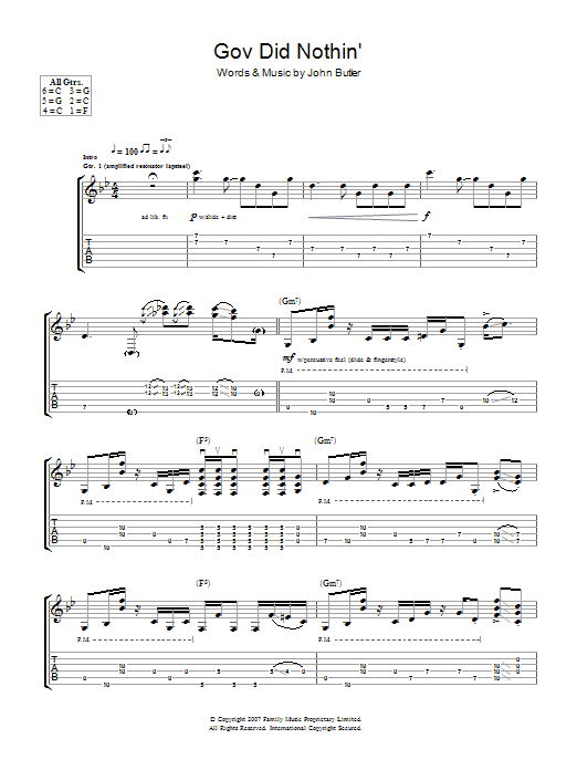 Produktgalerie: Seite 1 von 1 Gov Did Nothin', John Butler, Gitarre