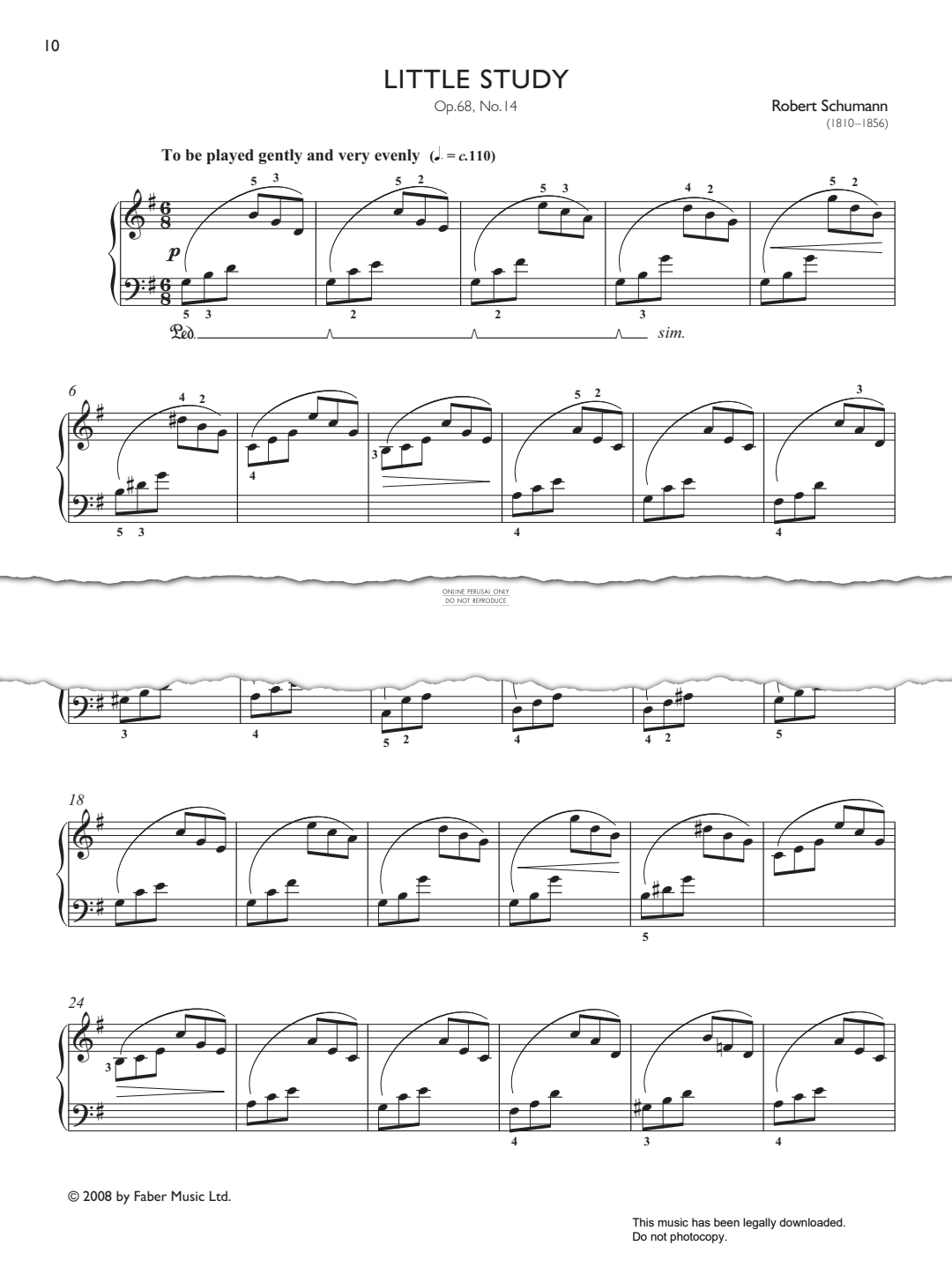 Product picture to: Little Study Op.68, No.14 (from Real Repertoire Studies Grades 4-6)