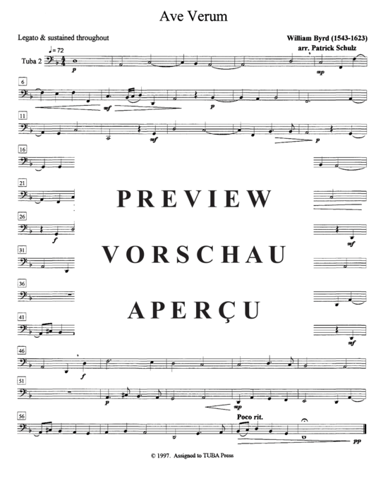 Product gallery: Page 10 of 10 Ave Verum , , (Tuba Quartett EETT)
