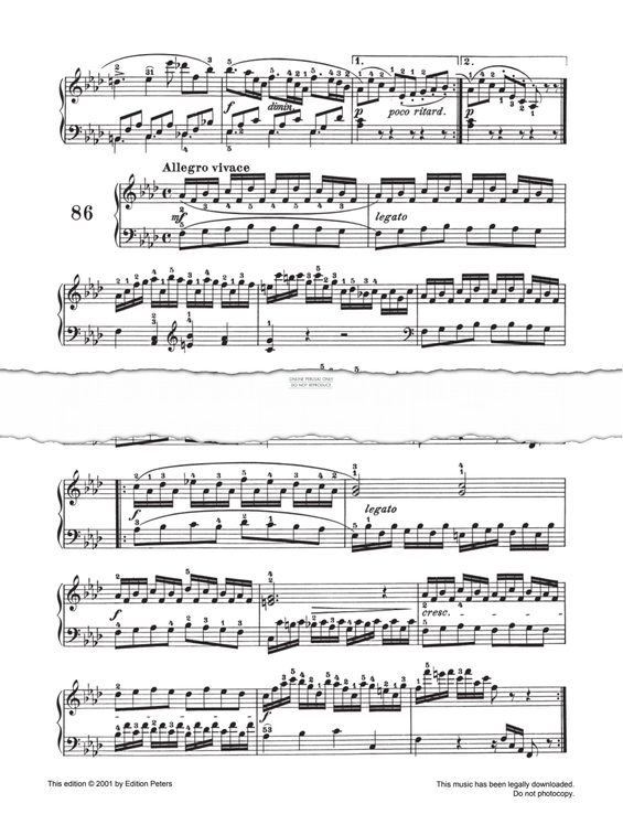Produktgalerie: Seite 1 von 1 Allegro Vivace Op. 139 No. 86, Carl Czerny, Klavier