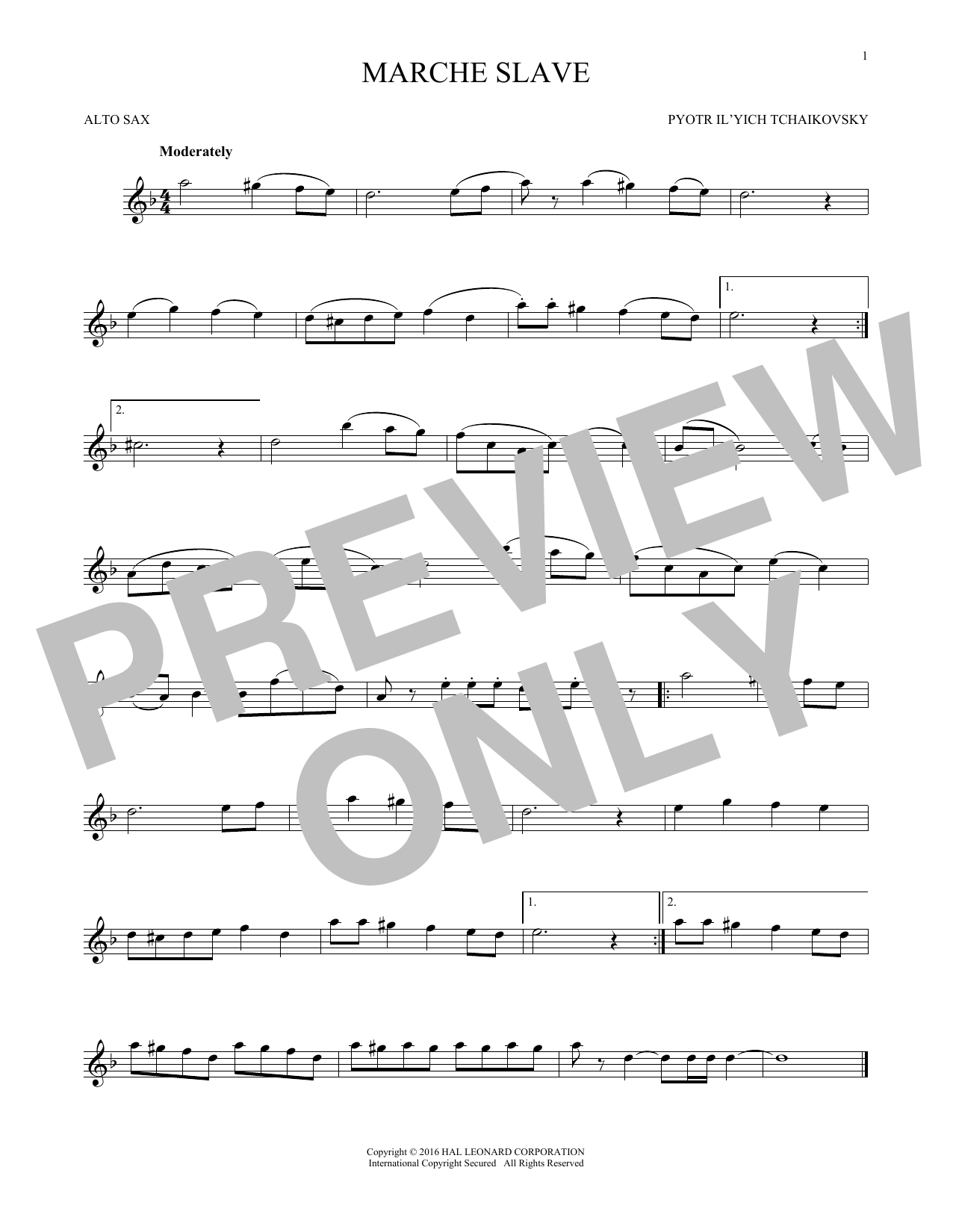 Product gallery: Page 1 of 1 Marche Slav, Op. 31, Pyotr Il'yich Tchaikovsky