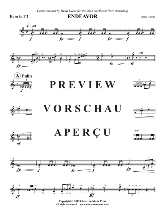 Product gallery: Page 12 of 18 Endeavor , , (Horn Octet)