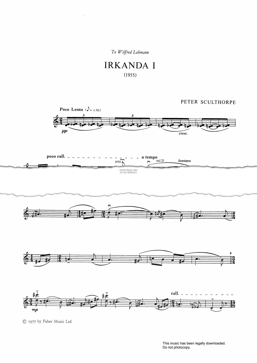 Product gallery: Page 1 of 1 Irkanda I, Peter Sculthorpe