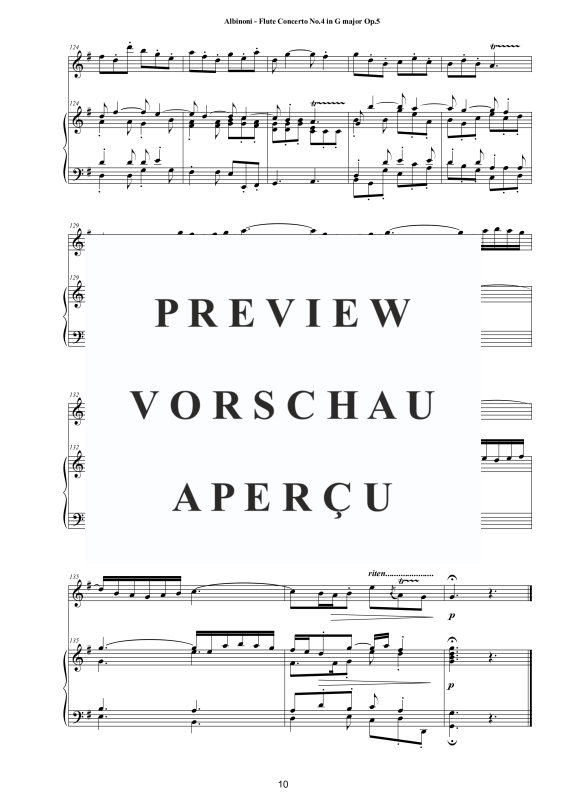 Product gallery: Page 11 of 11 Flute Concerto No.4 in G-Dur Op.5, , Flute and Piano/Harpsichord