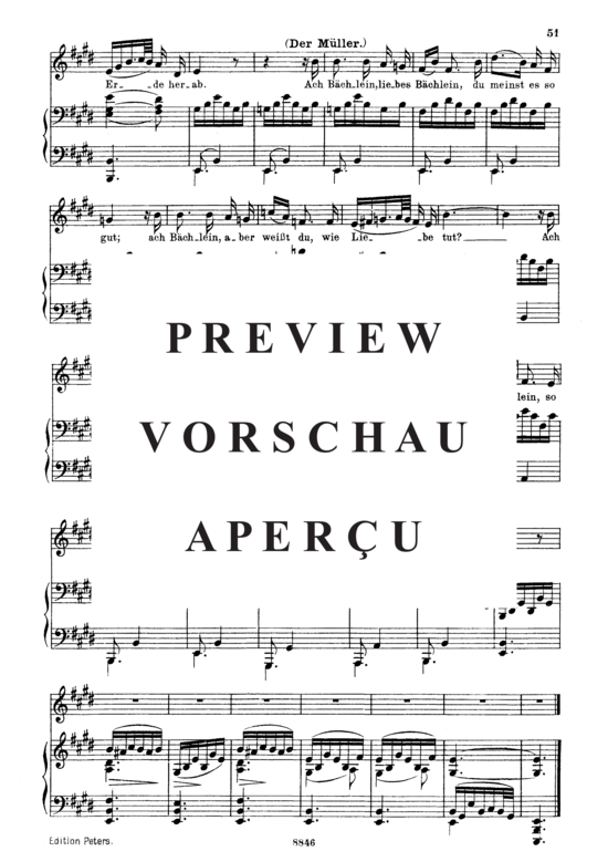 Product gallery: Page 4 of 4 Der Müller und der Bach, D.795-19 (Die Schöne Müllerin), , Medium Voice and Piano