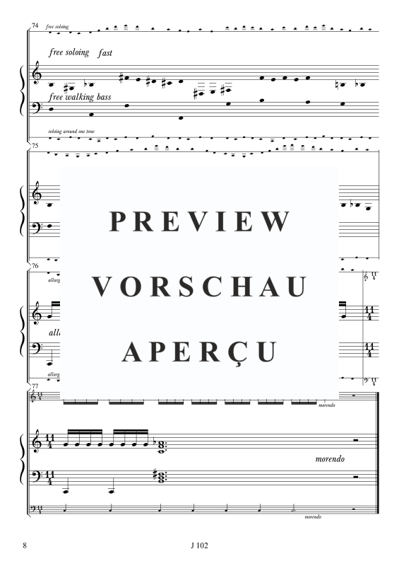 gallery: Man on the Street, , Melodiestimme in C/B/Es, Klavier und Kontrabass