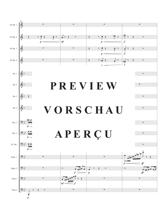 Product gallery: Page 10 of 21 Pomp! , , (Brass Ensemble 4x trumpet, 4x horn, 3x trombones, 2x euphonium + 2x tuba)