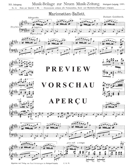 Product gallery: Page 2 of 3 Marionetten-Ballett , , Piano Solo