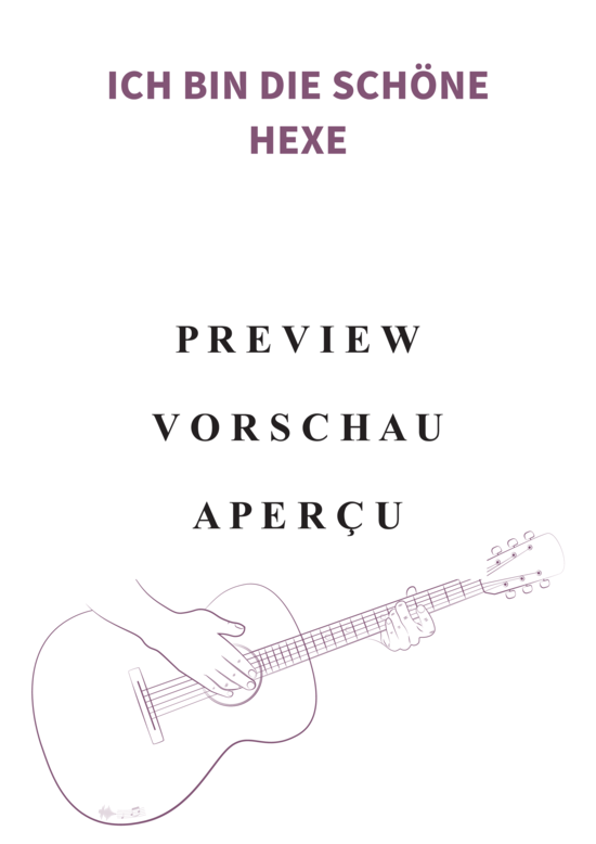 gallery: Ich bin die schöne Hexe, Yvaine, Gesang und Akkorde Leadsheet