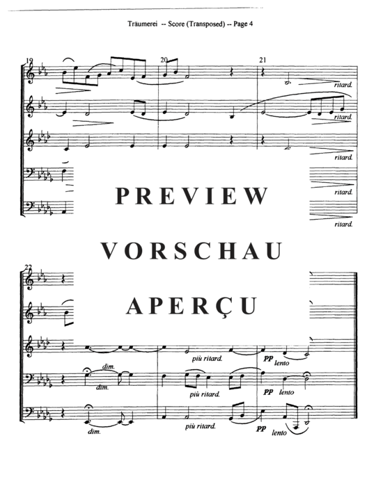 Produktgalerie: Seite 7 von 13 Traumerei , , (Blechbläser Quintett)