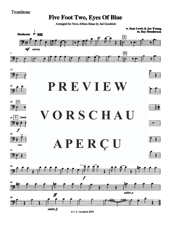 Produktgalerie: Seite 10 von 11 Five Foot Two, Eyes of Blue, , Blechbläserquintett