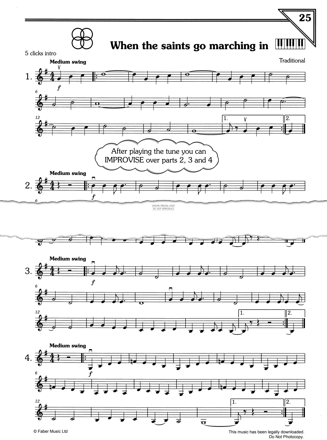 Product gallery: Page 1 of 1 When The Saints Go Marching In, Traditional