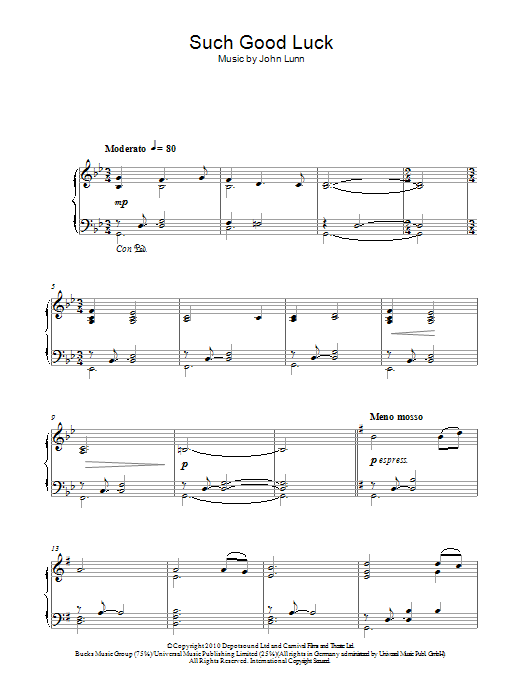 Produktbild zu: Such Good Luck (from Downton Abbey)