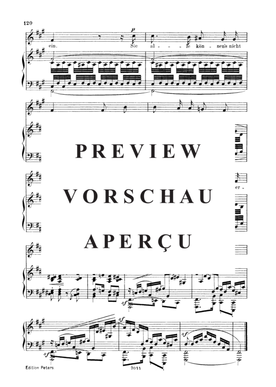 Product gallery: Page 4 of 4 Und wüssten's die Blumen, die kleinen Op.48 No.8, , Low Voice and Piano