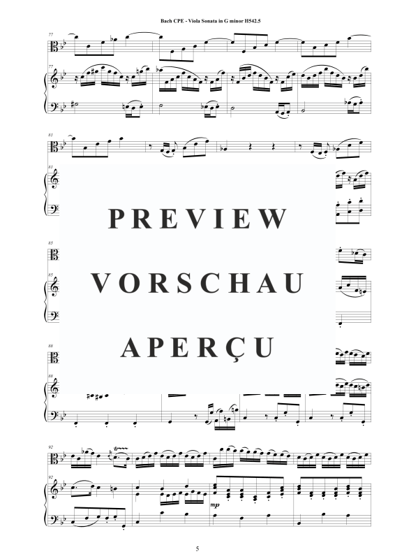 Product gallery: Page 6 of 11 Viola Sonata in G-Moll H542.5, , Viola and Piano/Harpsichord