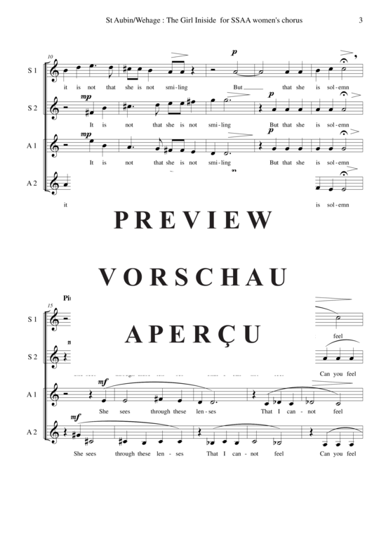 Product gallery: Page 4 of 8 The Girl Inside , , (female choir SSAA)