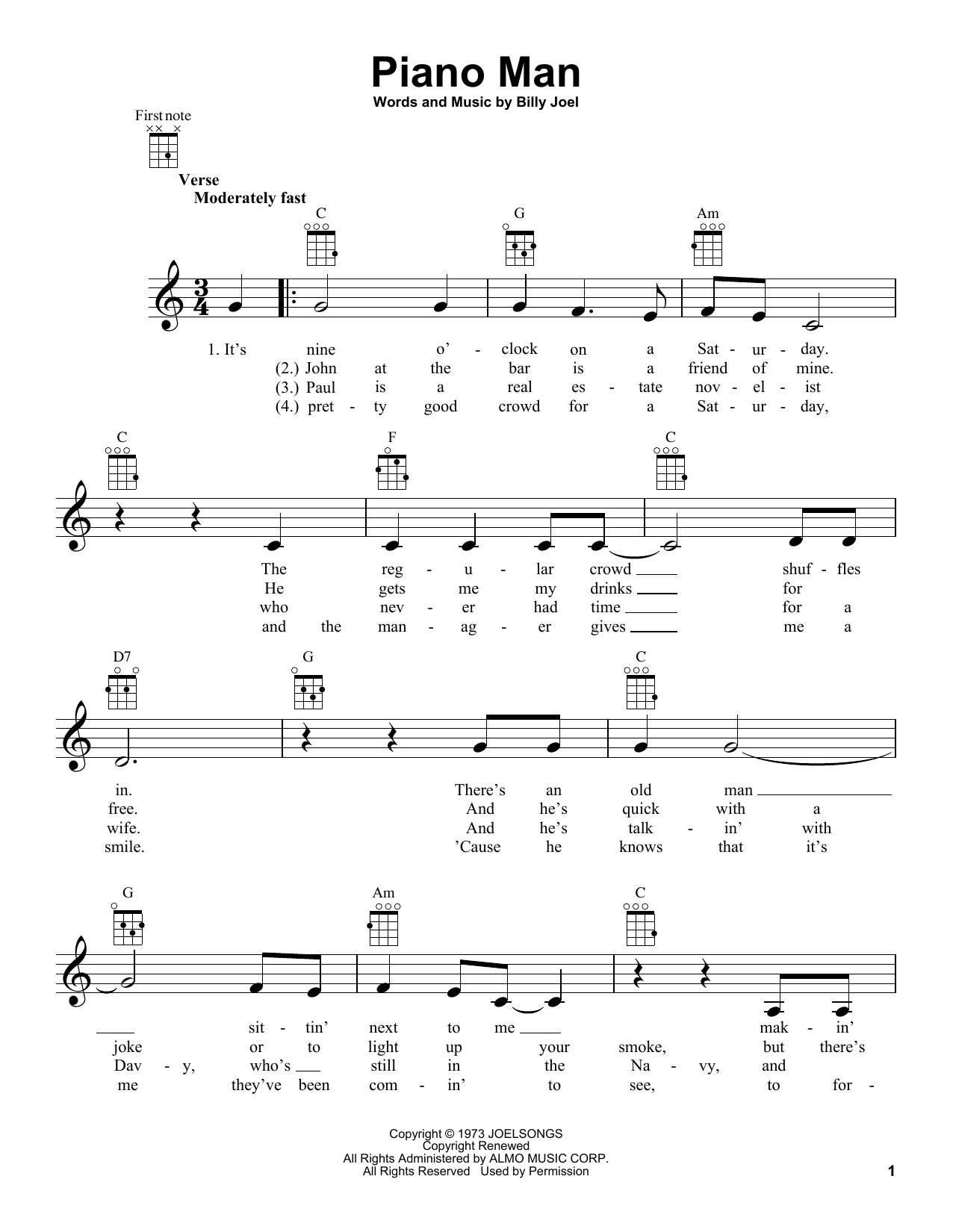 Product gallery: Page 1 of 1 Piano Man, Billy Joel