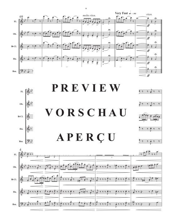 Produktgalerie: Seite 11 von 21 Divertimento for Wind Quintet , , (Holzbläser Quintett)