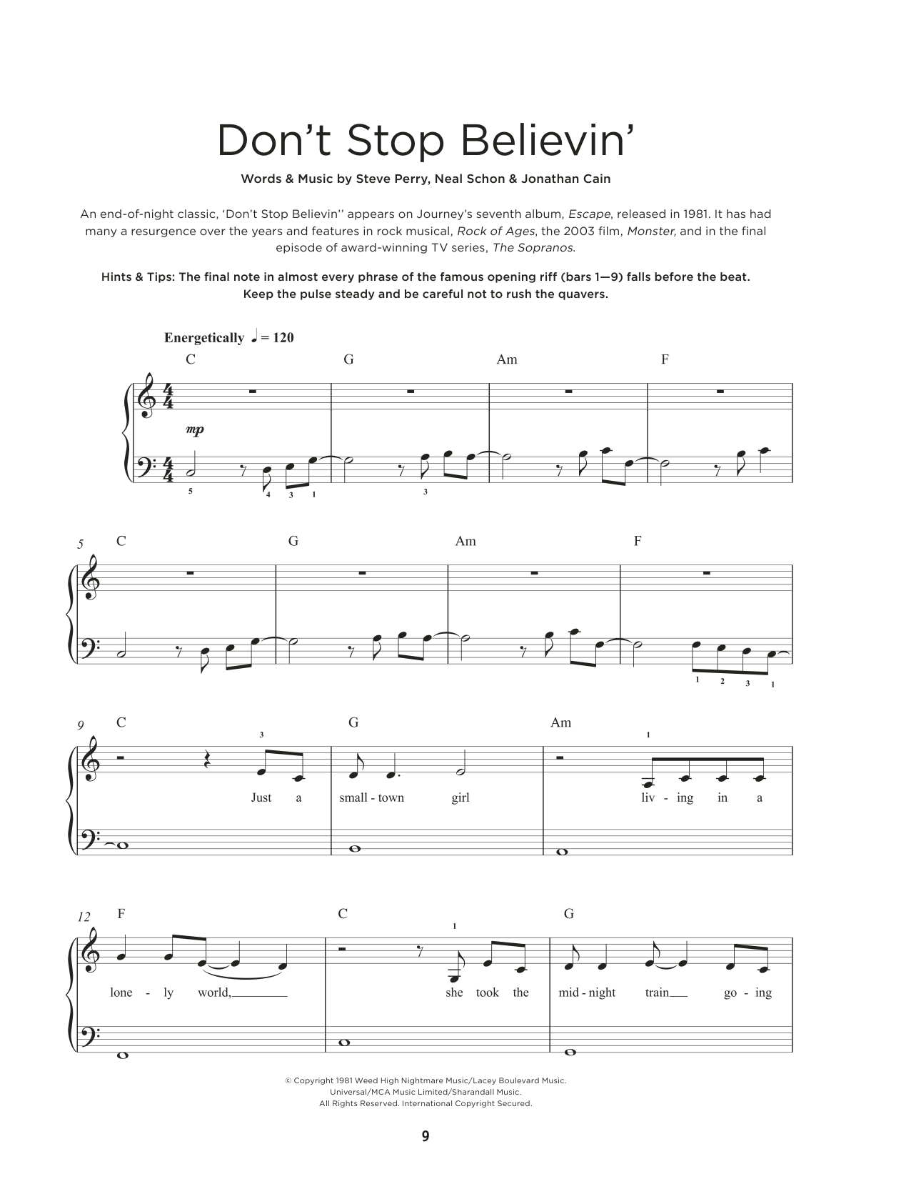Produktbild zu: Don't Stop Believin'