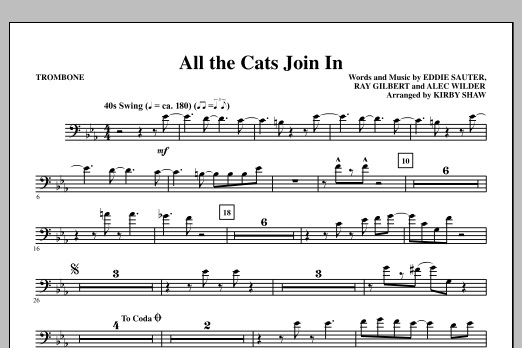 Product picture to: All The Cats Join In - Trombone