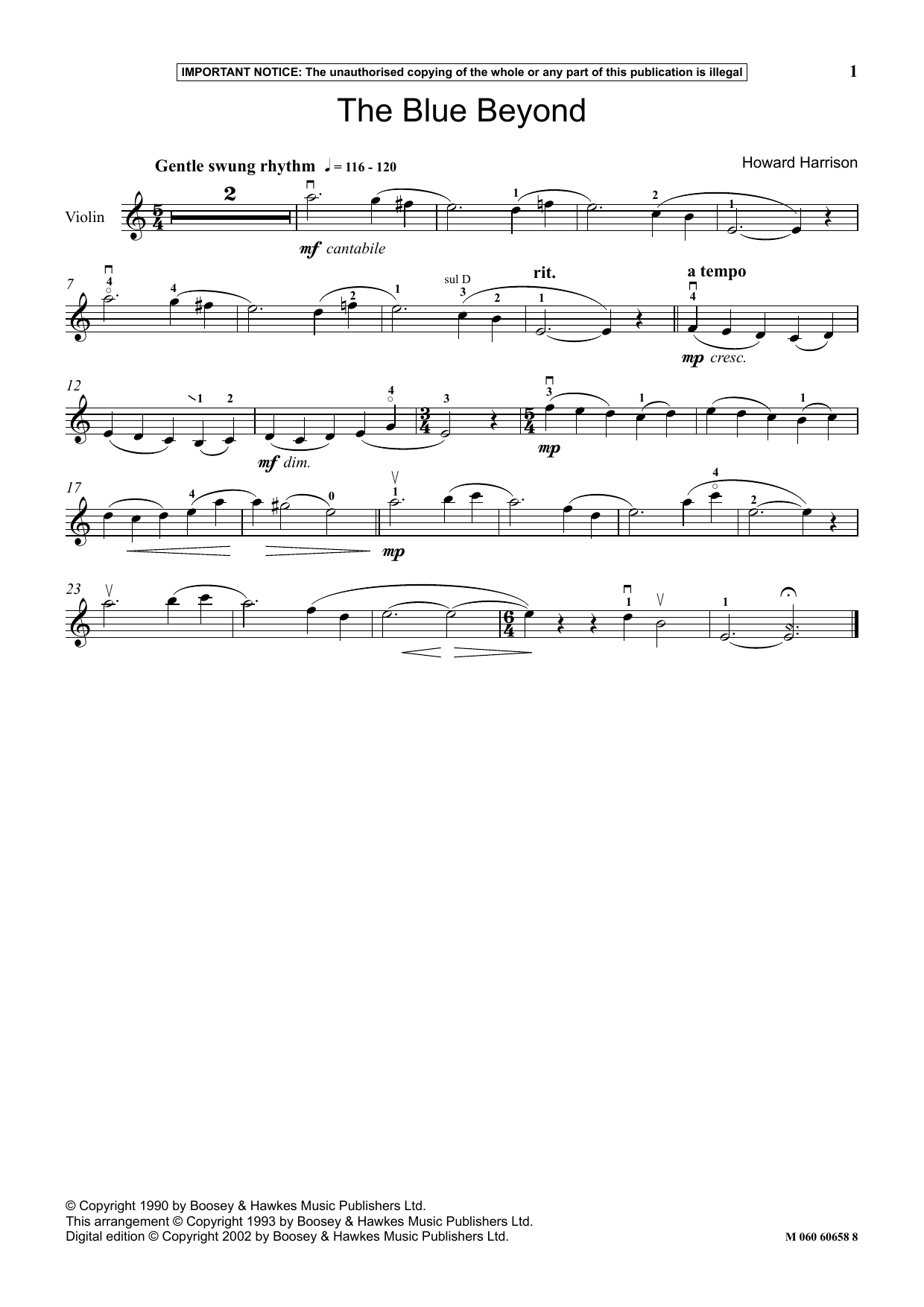 Product gallery: Page 1 of 1 The Blue Beyond, Howard Harrison