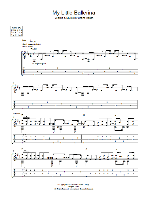 Produktgalerie: Seite 1 von 1 My Little Ballerina, Brent Mason, Gitarre