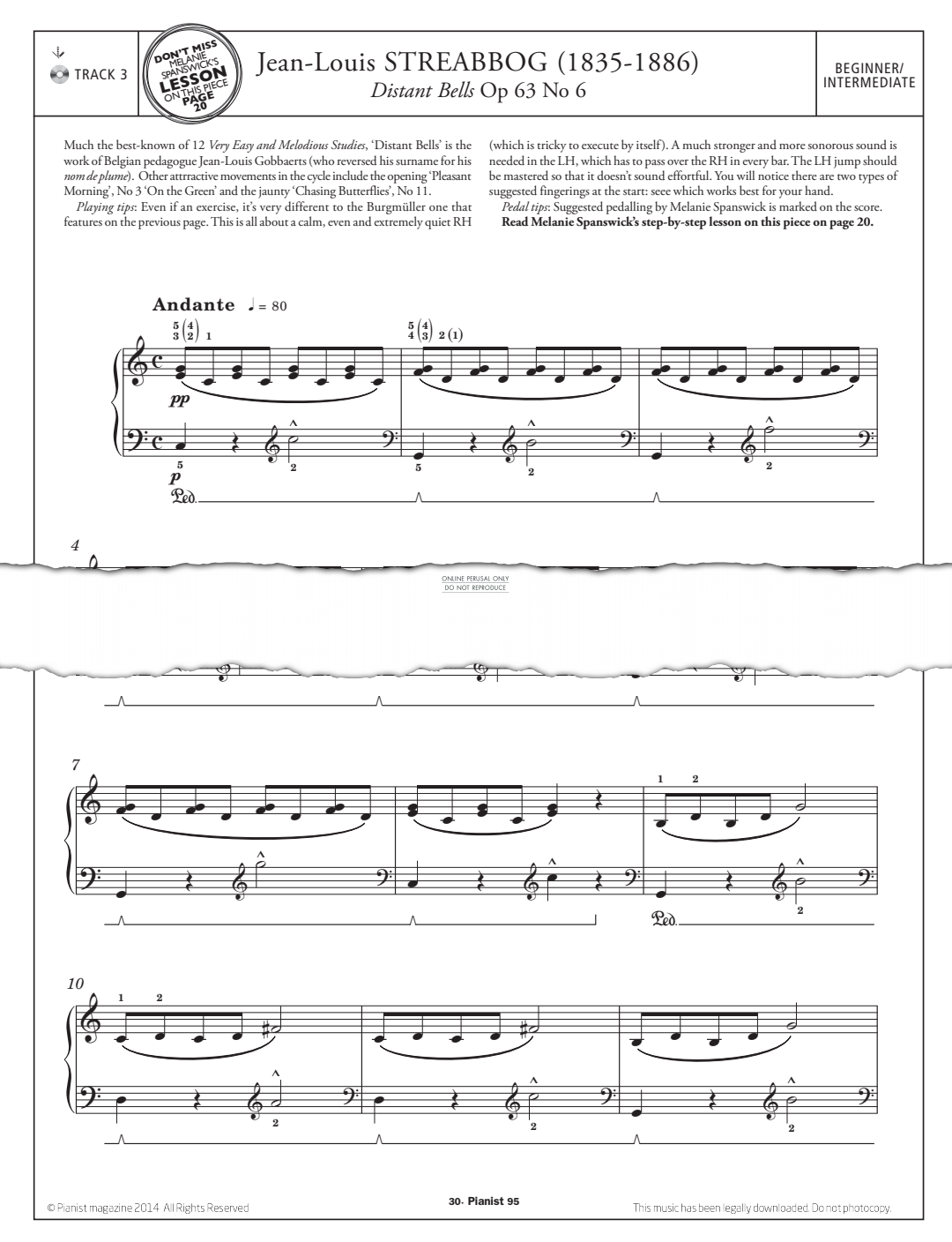 Product gallery: Page 1 of 1 Distant Bells Op.63, No.6, Jean-Louis Streabbog