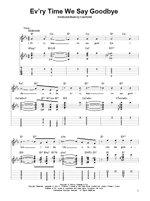Produktbild zu: Ev'ry Time We Say Goodbye