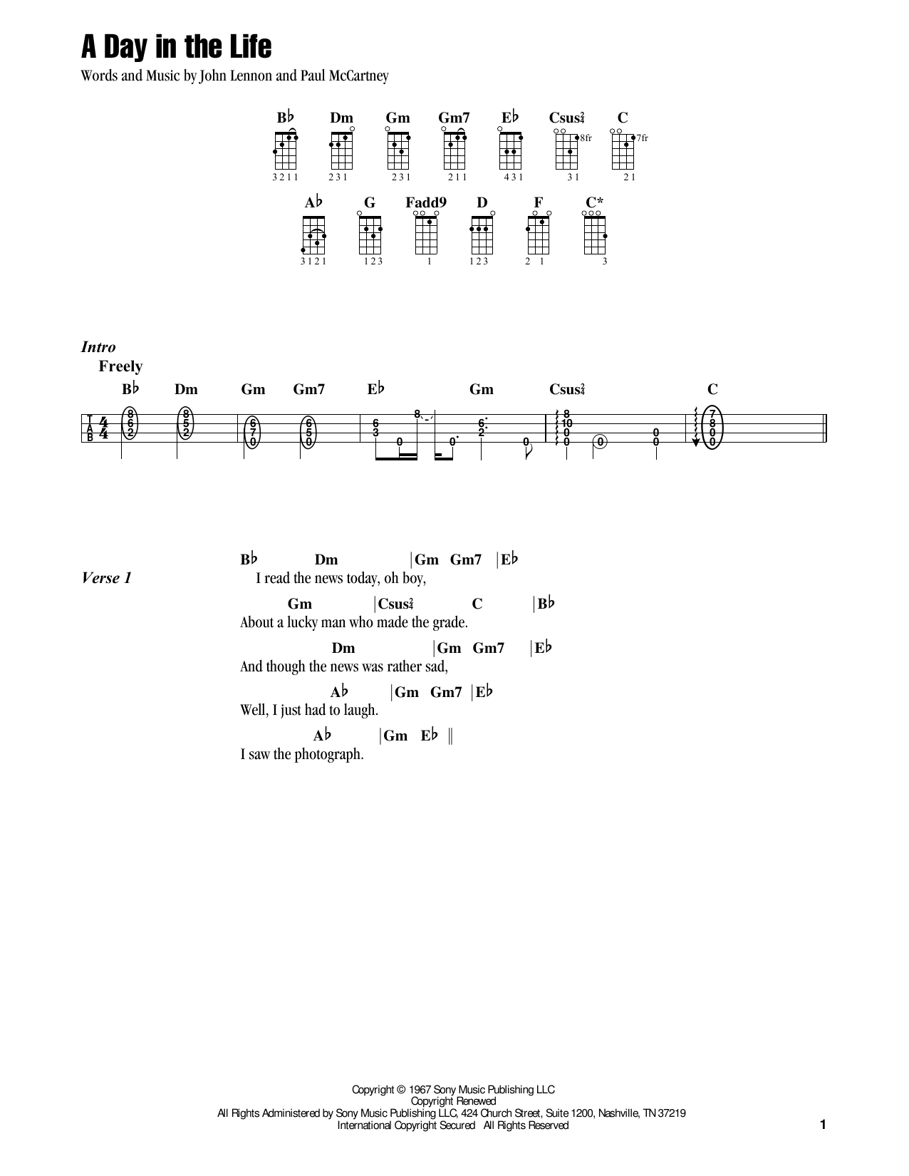 Product gallery: Page 1 of 1 A Day In The Life (feat. Jon Anderson), Jake Shimabukuro