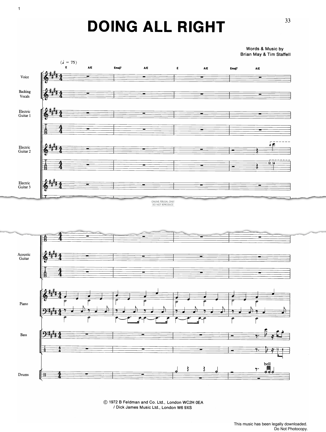 Product gallery: Page 1 of 1 Doing All Right, Queen