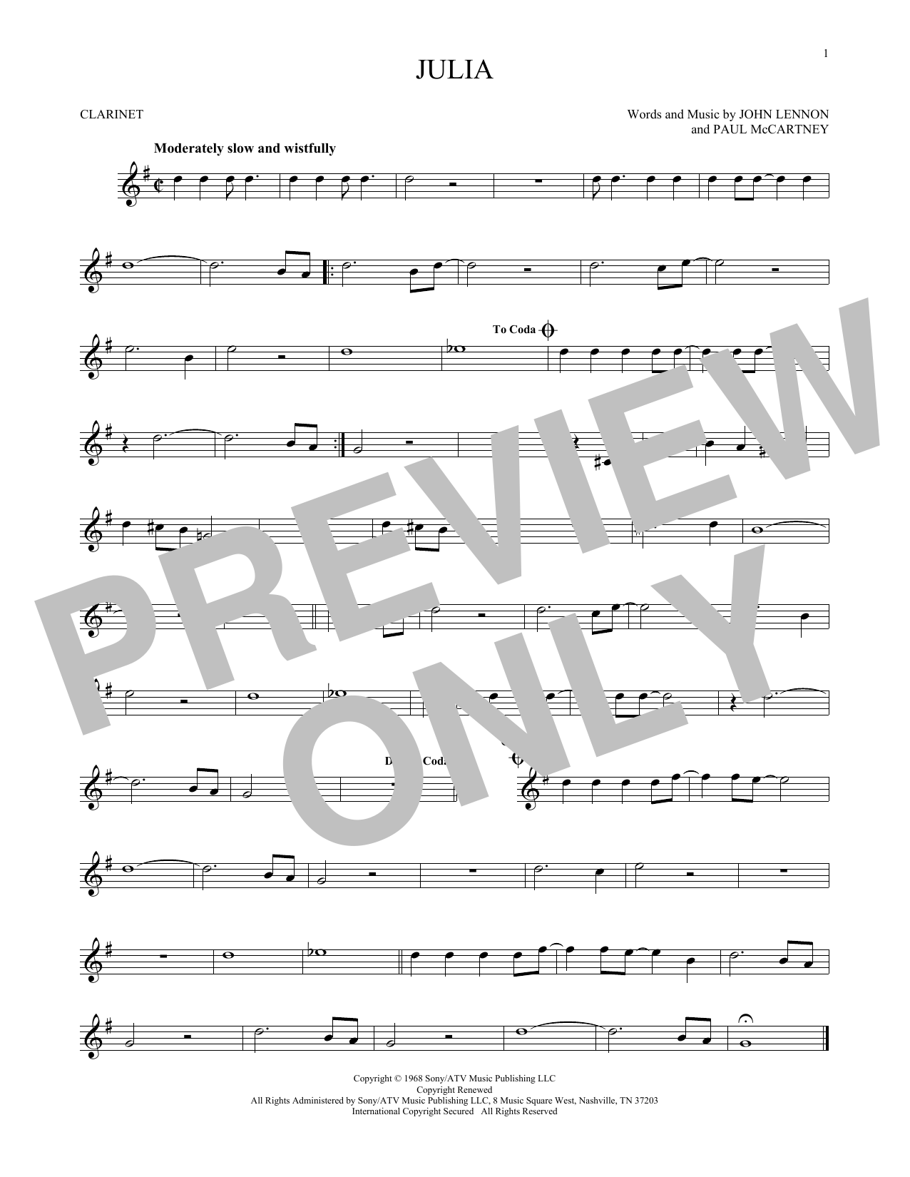 Product gallery: Page 1 of 1 Julia, The Beatles