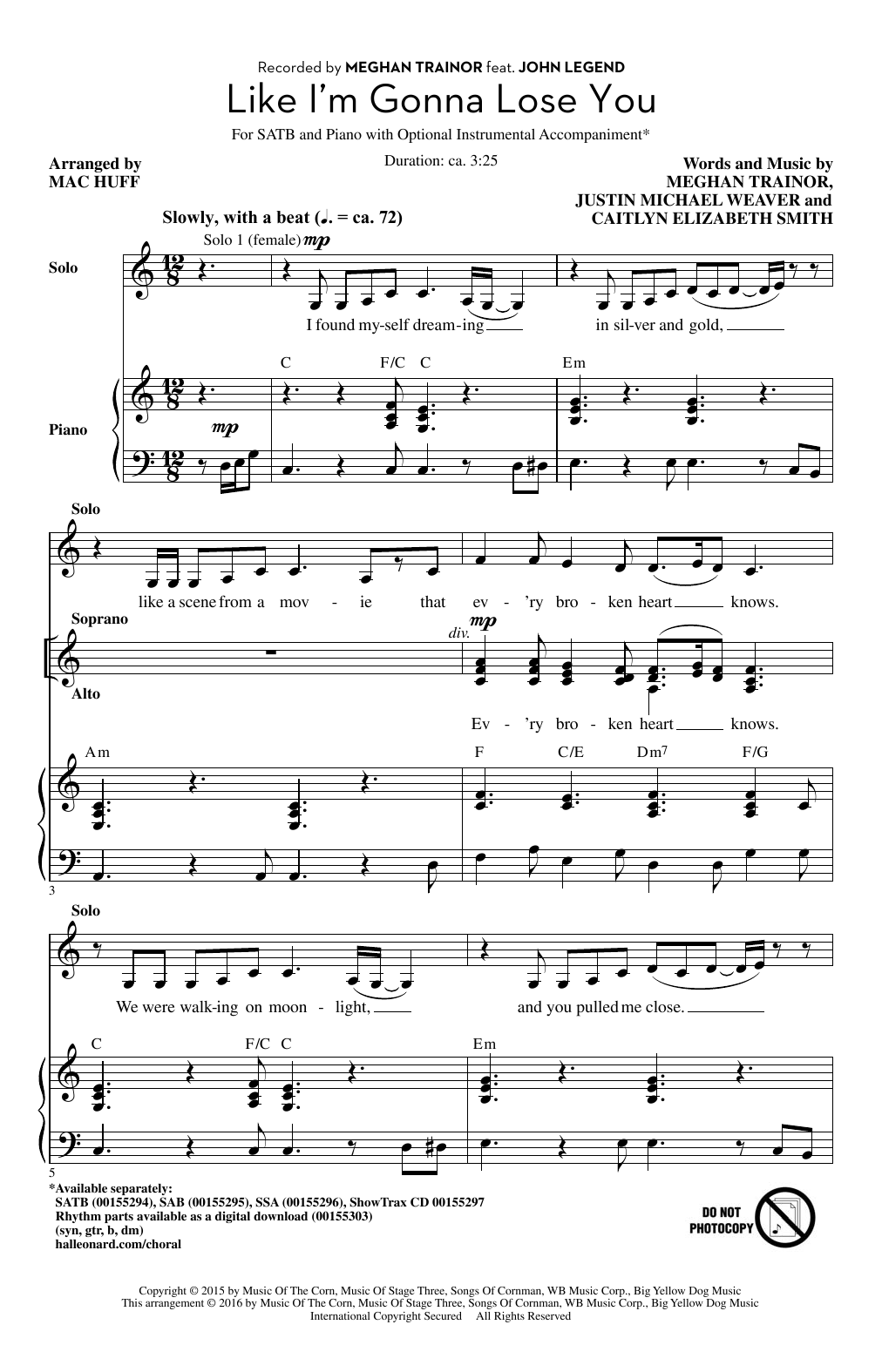 Produktbild zu: Like I'm Gonna Lose You