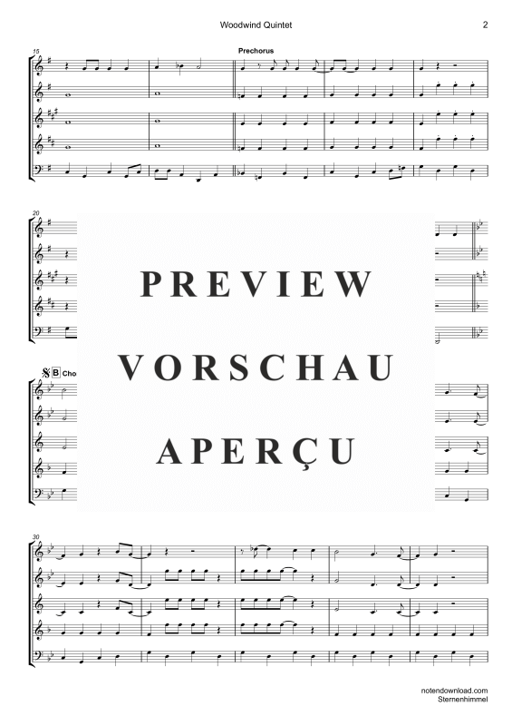 gallery: Sternenhimmel, Kah, Hubert, (Holzbläser Quintett)