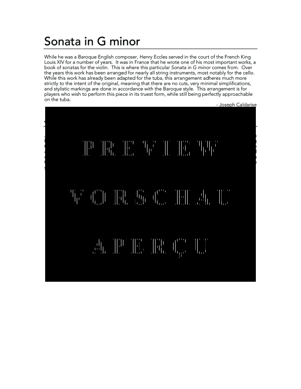 Product gallery: Page 4 of 11 Sonata in G Minor, , (tuba and piano)