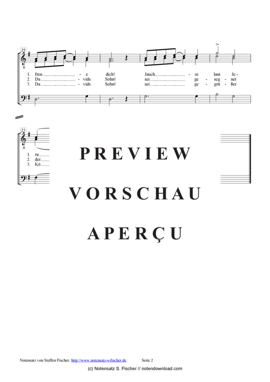 Product gallery: Page 3 of 3 Des Herren Einzug  , , (male choir)