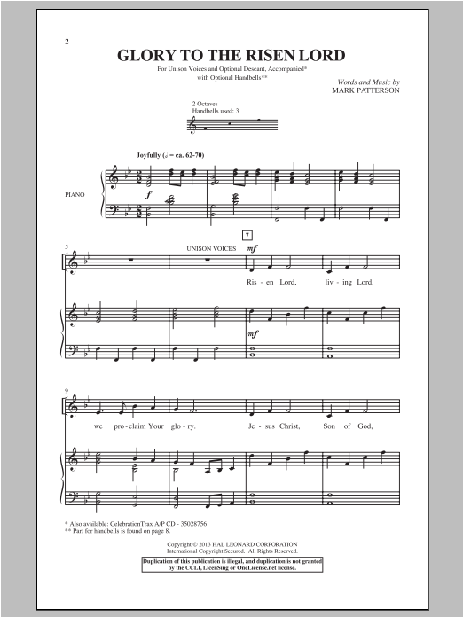 Produktbild zu: Glory To the Risen Lord