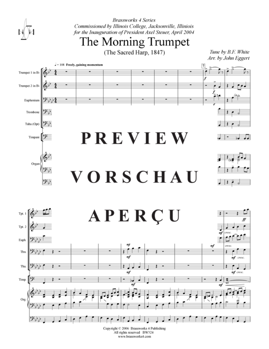 gallery: Morning Trumpet , , (Blechbläserquintett + Orgel)