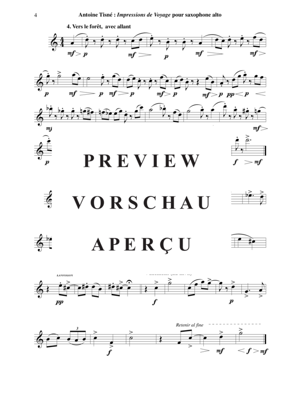 Product gallery: Page 5 of 5 Impressions de Voyage , , (alto saxophone in E flat solo)