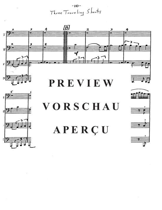 Product gallery: Page 12 of 21 Three Traveling Shorts , , (Tuba Quartett EETT)